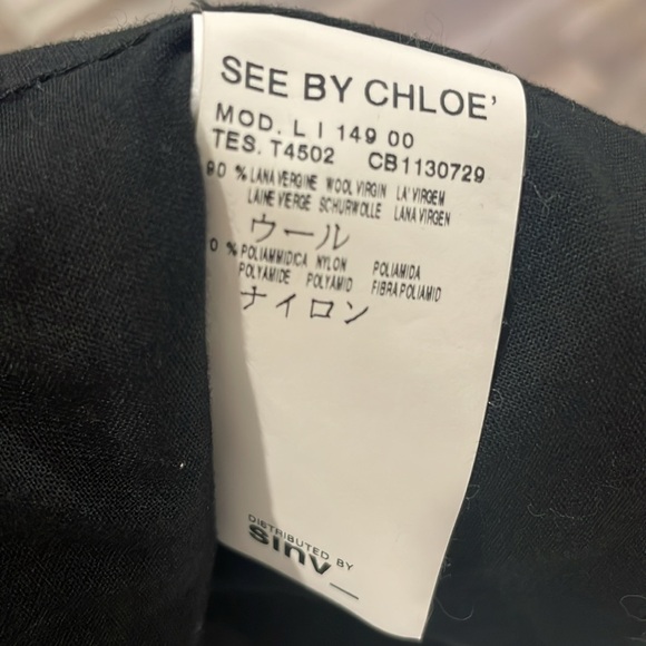 See by Chloe Women's Double-Breasted Black Jacket - Picture 5 of 6